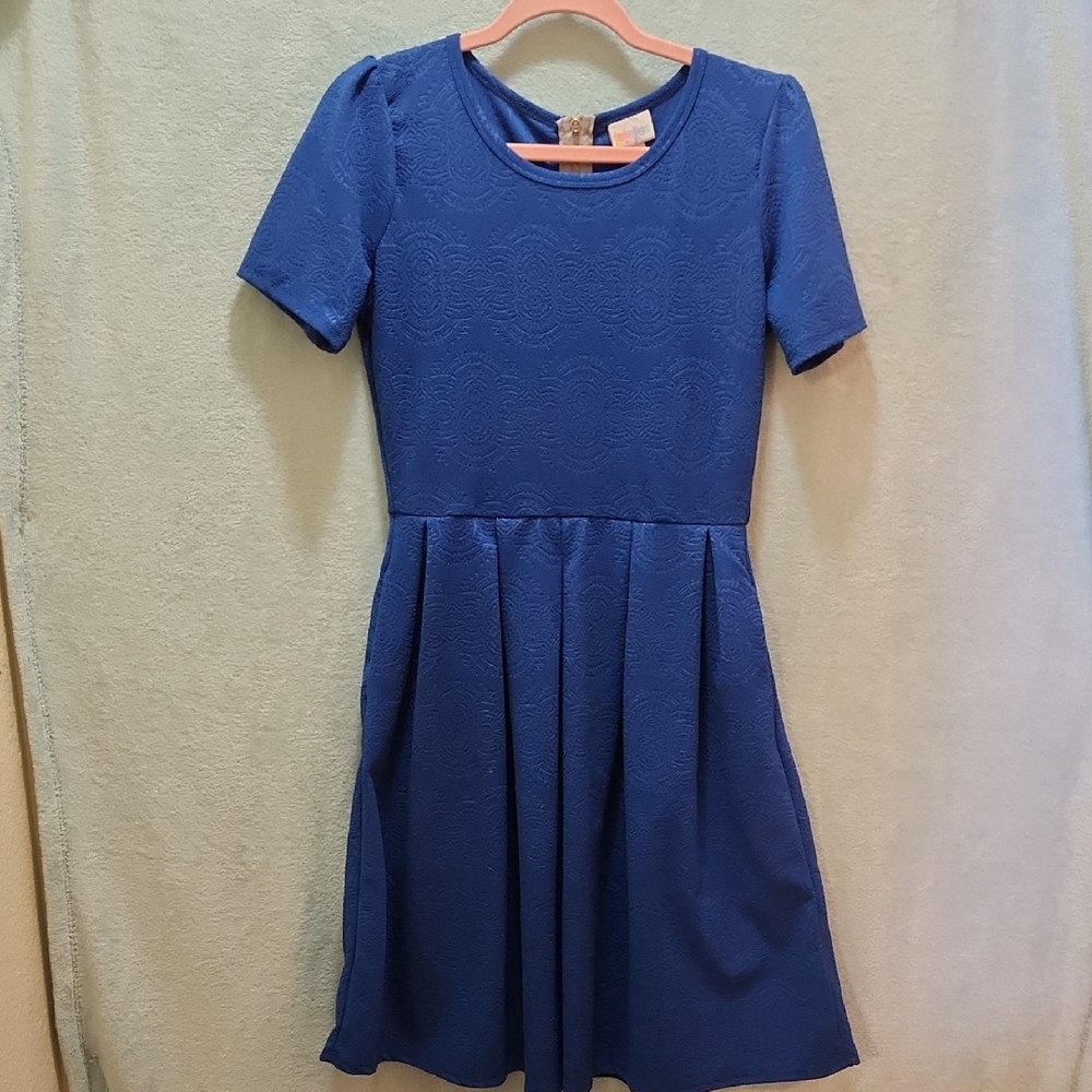 LuLaRoe Royal Blue Textured Top